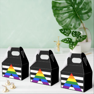 SlipperyJoe's Straight Ally Flag gay gifts LGBTQIA Favor Box