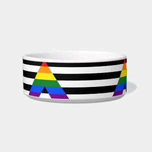 SlipperyJoe's straight ally flag smooth rainbow gr Bowl