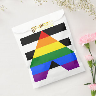 SlipperyJoe's straight ally flag smooth rainbow gr Favour Bag