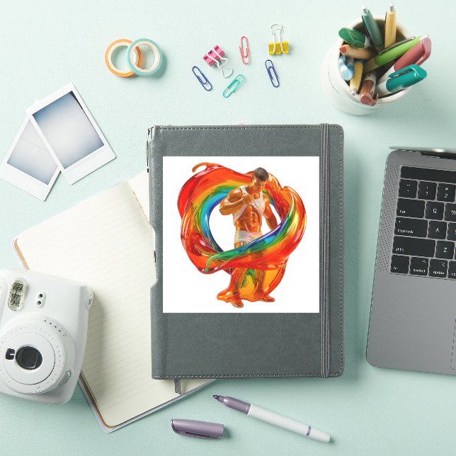 SlipperyJoe's striking modern Pride-themed masculi (iPad Cover)