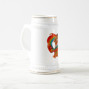 SlipperyJoe's striking modern Pride-themed masculi Beer Stein