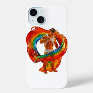 SlipperyJoe's striking modern Pride-themed masculi iPhone 15 Case