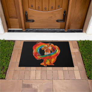 SlipperyJoe's striking modern Pride-themed masculi Doormat