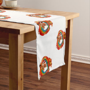 SlipperyJoe's striking modern Pride-themed masculi Short Table Runner