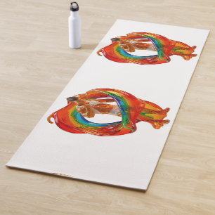 SlipperyJoe's striking modern Pride-themed masculi Yoga Mat