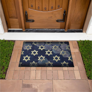 SlipperyJoe's strong Hanukkah vibe Star of David m Doormat