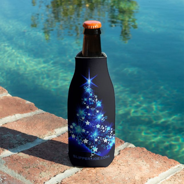 SlipperyJoe's stylized glowing Christmas tree brig Bottle Cooler (In Situ Pool)