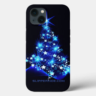 SlipperyJoe's stylized glowing Christmas tree brig iPhone 13 Case