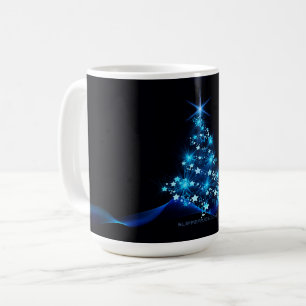 SlipperyJoe's stylized glowing Christmas tree brig Coffee Mug
