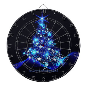 SlipperyJoe's stylized glowing Christmas tree brig Dartboard