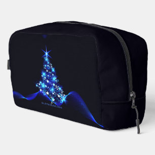 SlipperyJoe's stylized glowing Christmas tree brig Dopp Kit