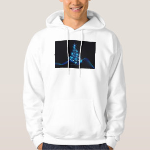 SlipperyJoe's stylized glowing Christmas tree brig Hoodie
