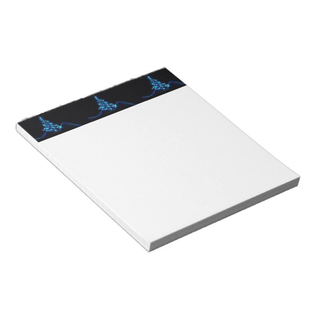 SlipperyJoe's stylized glowing Christmas tree brig Notepad (Angled)