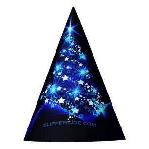 SlipperyJoe's stylized glowing Christmas tree brig Party Hat