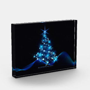 SlipperyJoe's stylized glowing Christmas tree brig Photo Block