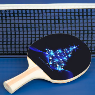 SlipperyJoe's stylized glowing Christmas tree brig Ping Pong Paddle