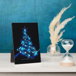 SlipperyJoe's stylized glowing Christmas tree brig Plaque