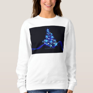 SlipperyJoe's stylized glowing Christmas tree brig Sweatshirt