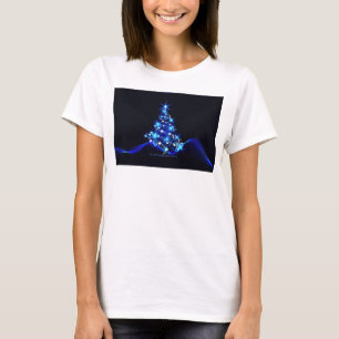 SlipperyJoe's stylized glowing Christmas tree brig T-Shirt