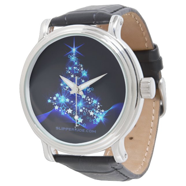 SlipperyJoe's stylized glowing Christmas tree brig Watch (Angled)