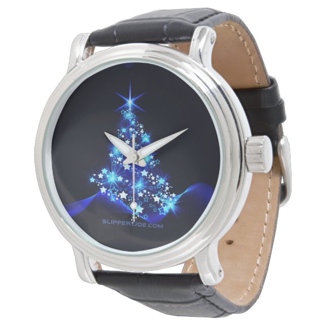 SlipperyJoe's stylized glowing Christmas tree brig Watch (Angled)