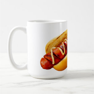 SlipperyJoe's summer BBQ vibe hot dog nestled soft Coffee Mug