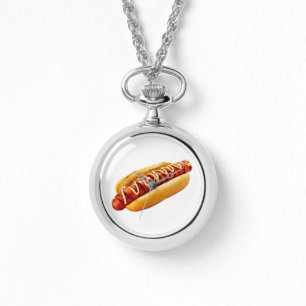 SlipperyJoe's summer BBQ vibe hot dog nestled soft Watch