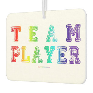 SlipperyJoe's team player filled with smooth rainb Air Freshener
