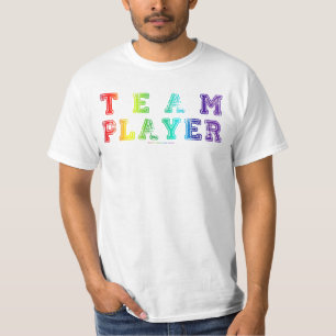 SlipperyJoe's team player filled with smooth rainb T-Shirt