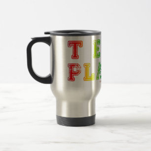 SlipperyJoe's team player filled with smooth rainb Travel Mug