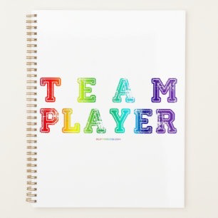 SlipperyJoe's Team Player words gradient rainbow c Planner