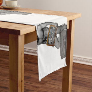 SlipperyJoe's Thanksgiving tradition muscular male Short Table Runner