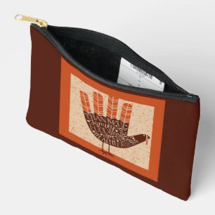 SlipperyJoe's Thanksgiving turkey cozy autumn vibe Accessory Pouch