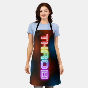 SlipperyJoe's throb rainbow-like gradient thick ca Apron
