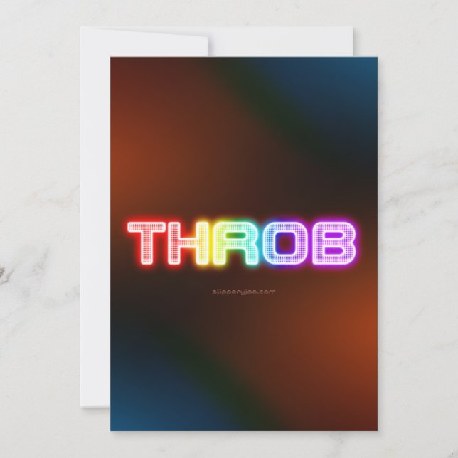 SlipperyJoe's throb rainbow-like gradient thick ca Holiday Card (Front)