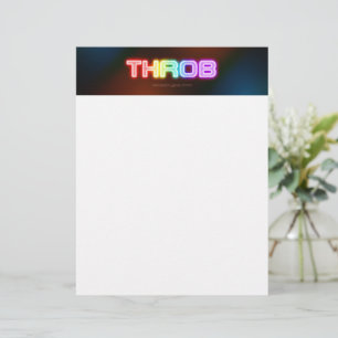 SlipperyJoe's throb rainbow-like gradient thick ca Letterhead