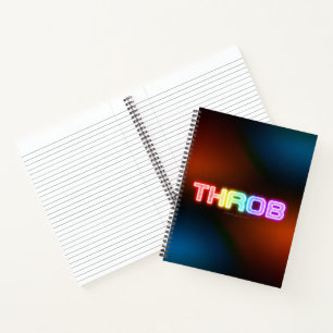 SlipperyJoe's throb rainbow-like gradient thick ca Notebook