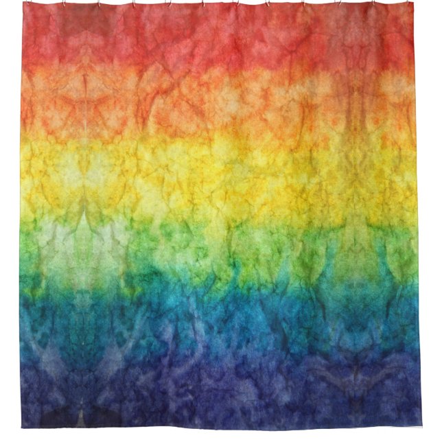 SlipperyJoe's tie-dyed flag rainbow pressed into s (Front)