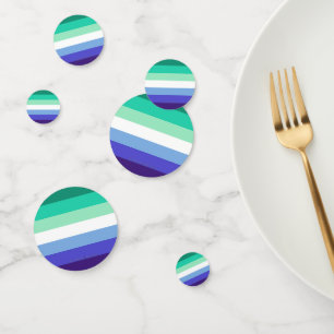 SlipperyJoe's trans-inclusive gay men's flag palet Confetti