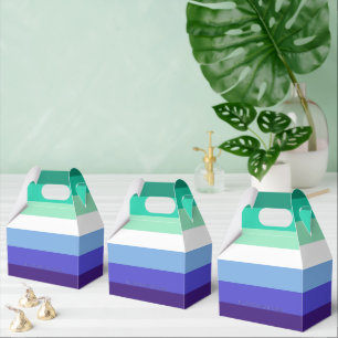 SlipperyJoe's trans-inclusive gay men's flag palet Favor Box