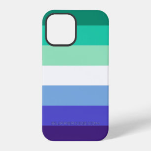 SlipperyJoe's trans-inclusive gay men's flag palet iPhone 12 Pro Case