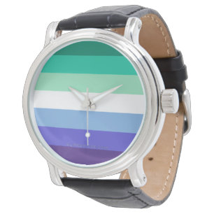 SlipperyJoe's trans-inclusive gay men's flag palet Watch