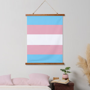 SlipperyJoe's transgender pride flag diversity rig Hanging Tapestry