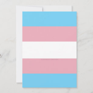 SlipperyJoe's transgender pride flag diversity rig Holiday Card