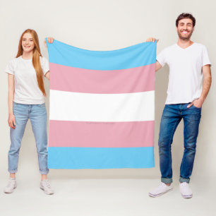 SlipperyJoe's transgender pride flag visibility di Fleece Blanket