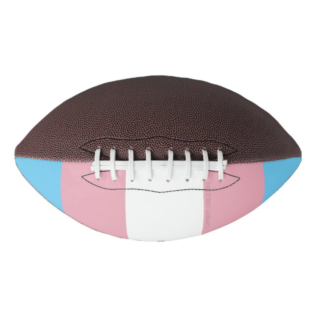 SlipperyJoe's transgender pride flag visibility di Football (Front)