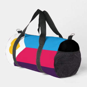 SlipperyJoe's tricolor polyamory pride flag three Duffle Bag