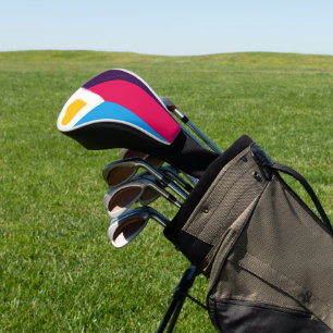 SlipperyJoe's tricolor polyamory pride flag three Golf Head Cover