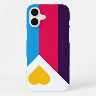 SlipperyJoe's tricolor polyamory pride flag three  iPhone 16 Plus Case