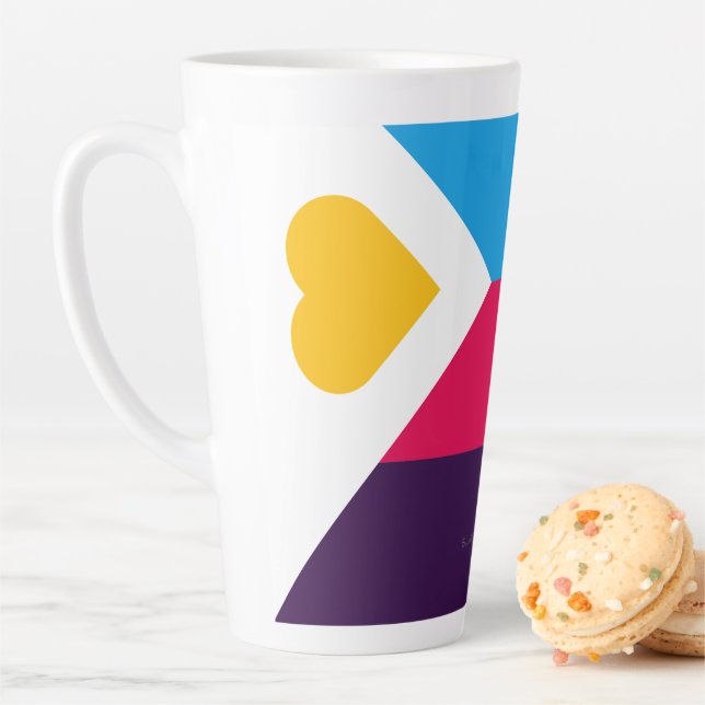 SlipperyJoe's tricolor polyamory pride flag three  Latte Mug (In Situ)